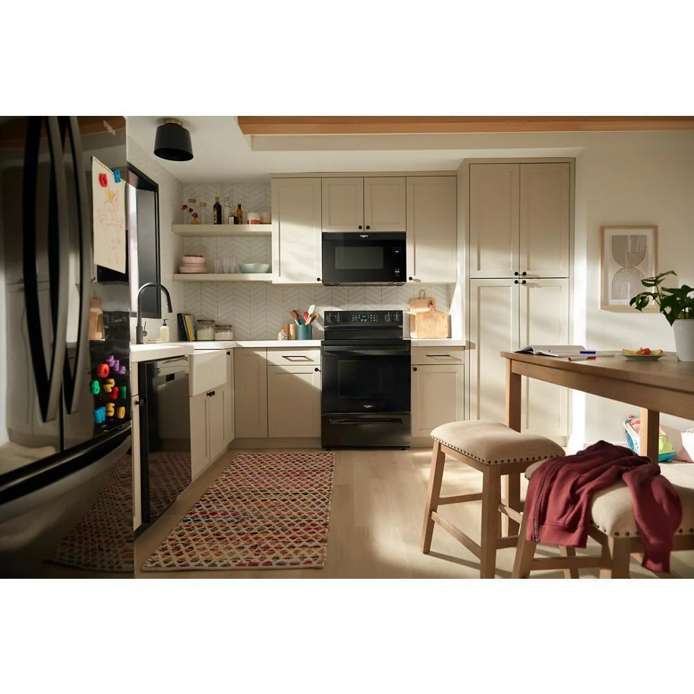 Whirlpool WFES5030RB 30-inch Energy Star Electric Range with Air Cooking Technology, No Preheat Air Fry and Air Baking and Self Clean - Image 2