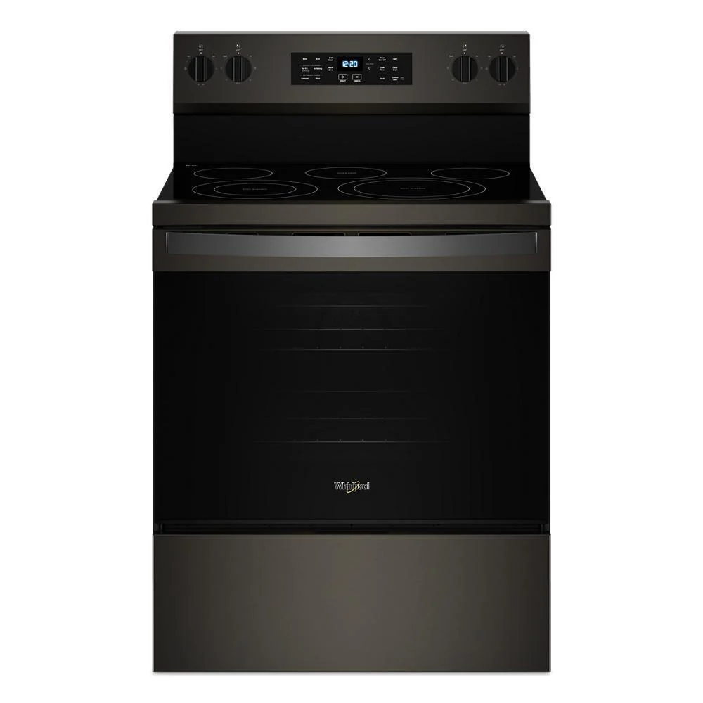 Whirlpool WFES5030RV 30-inch Energy Star Electric Range with Air Cooking Technology, No Preheat Air Fry and Air Baking and Self Clean