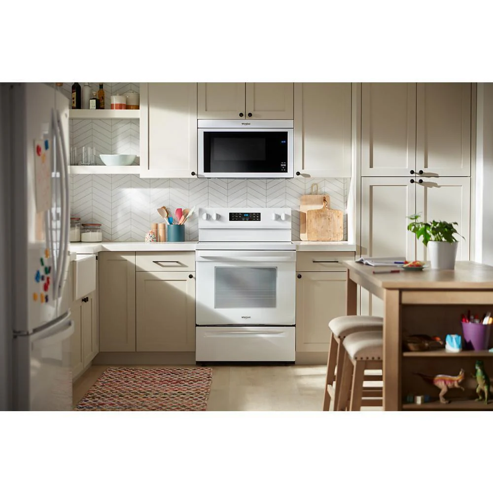 Whirlpool WFES5030RW 30-inch Energy Star Electric Range with Air Cooking Technology, No Preheat Air Fry and Air Baking and Self Clean - Image 2