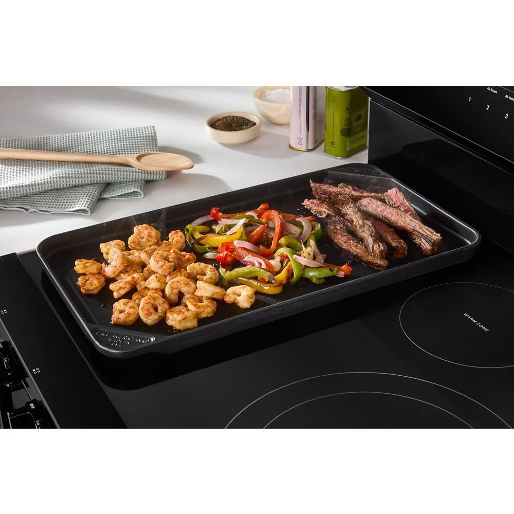 Whirlpool WFES7530RB 30-inch Electric Smart Range with Air Cooking Technology, No Preheat Air Fry, High Speed Preheat Oven, WipeClean™ Coating, and Steam/Self Clean - Image 12