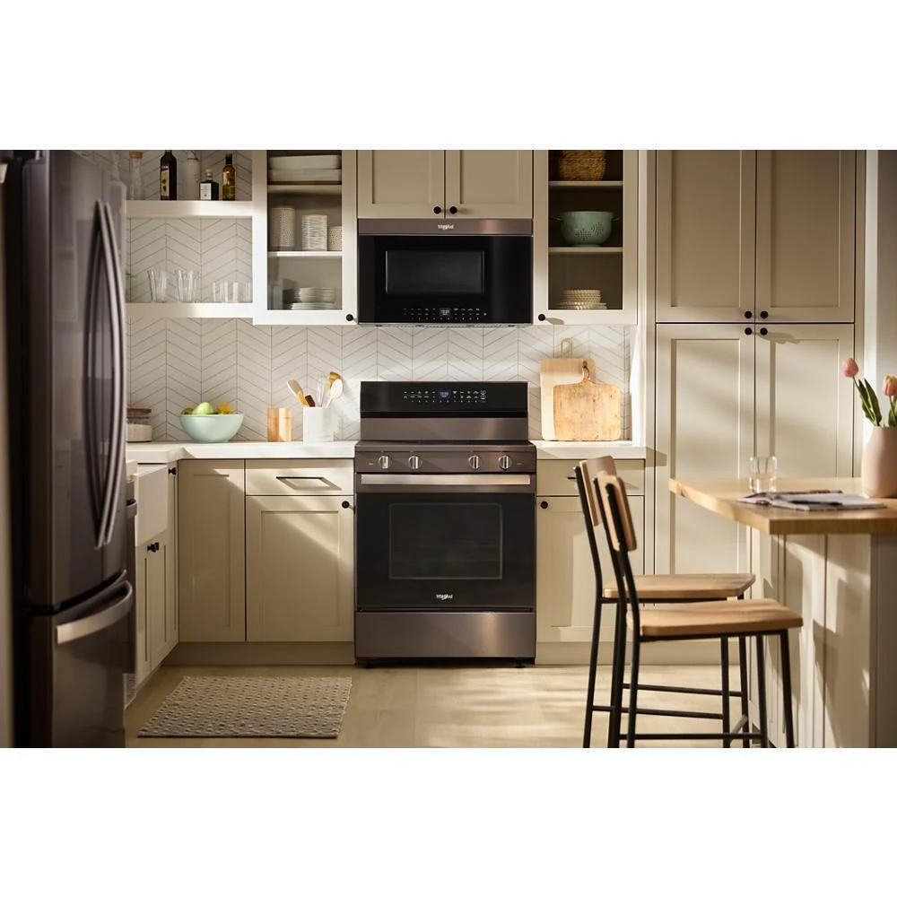 Whirlpool WFES7530RV 30-inch Electric Smart Range with Air Cooking Technology, No Preheat Air Fry, High Speed Preheat Oven, WipeClean™ Coating, and Steam/Self Clean - Image 2