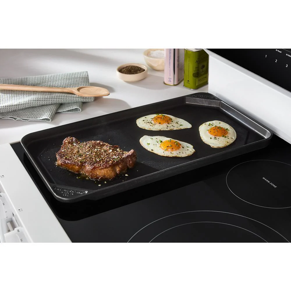 Whirlpool WFES7530RW 30-inch Electric Smart Range with Air Cooking Technology, No Preheat Air Fry, High Speed Preheat Oven, WipeClean™ Coating, and Steam/Self Clean - Image 10