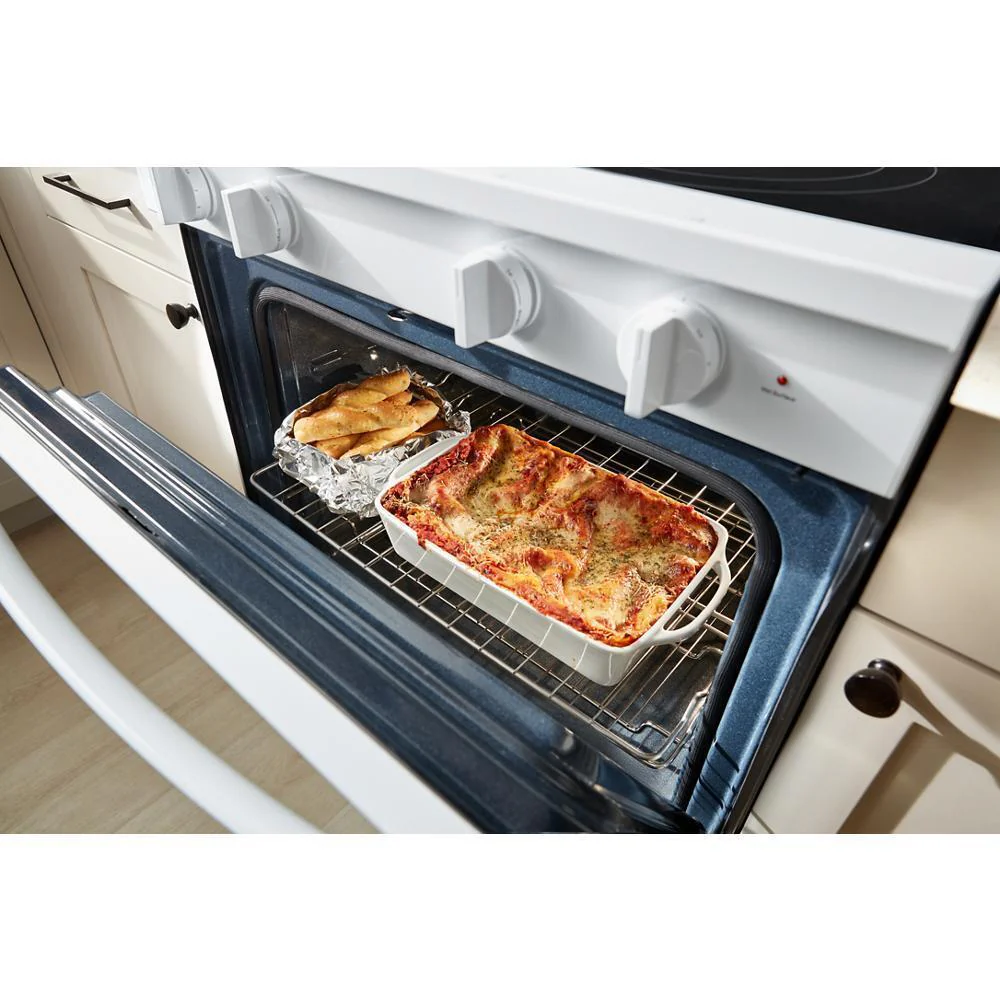 Whirlpool WFES7530RW 30-inch Electric Smart Range with Air Cooking Technology, No Preheat Air Fry, High Speed Preheat Oven, WipeClean™ Coating, and Steam/Self Clean - Image 3