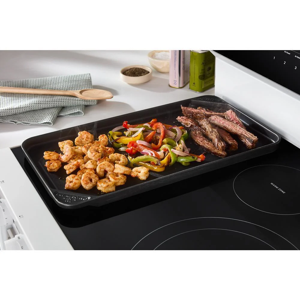 Whirlpool WFES7530RW 30-inch Electric Smart Range with Air Cooking Technology, No Preheat Air Fry, High Speed Preheat Oven, WipeClean™ Coating, and Steam/Self Clean - Image 6