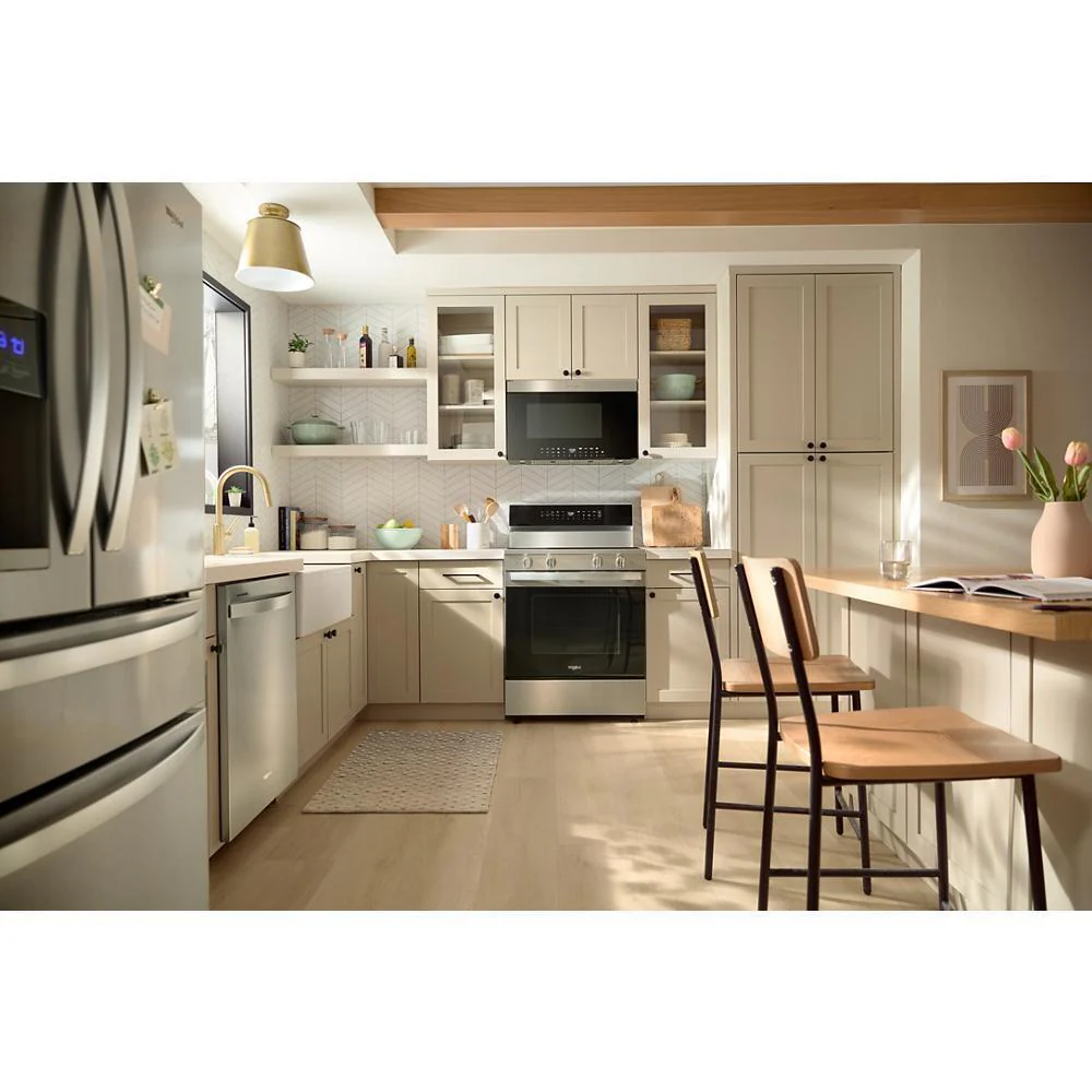 Whirlpool WFES7530RZ 30-inch Electric Smart Range with Air Cooking Technology, No Preheat Air Fry, High Speed Preheat Oven, WipeClean™ Coating, and Steam/Self Clean - Image 2