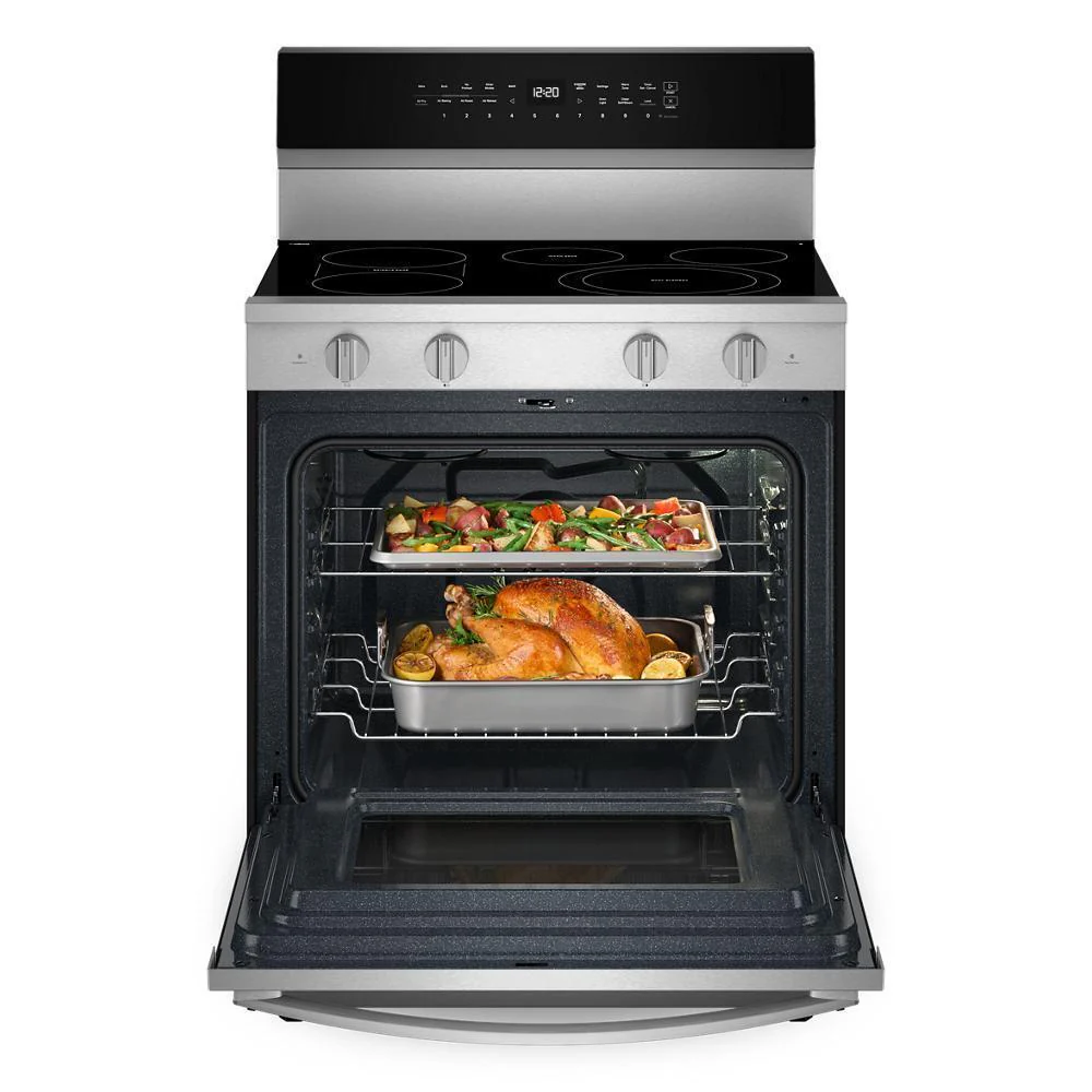 Whirlpool WFES7530RZ 30-inch Electric Smart Range with Air Cooking Technology, No Preheat Air Fry, High Speed Preheat Oven, WipeClean™ Coating, and Steam/Self Clean - Image 20