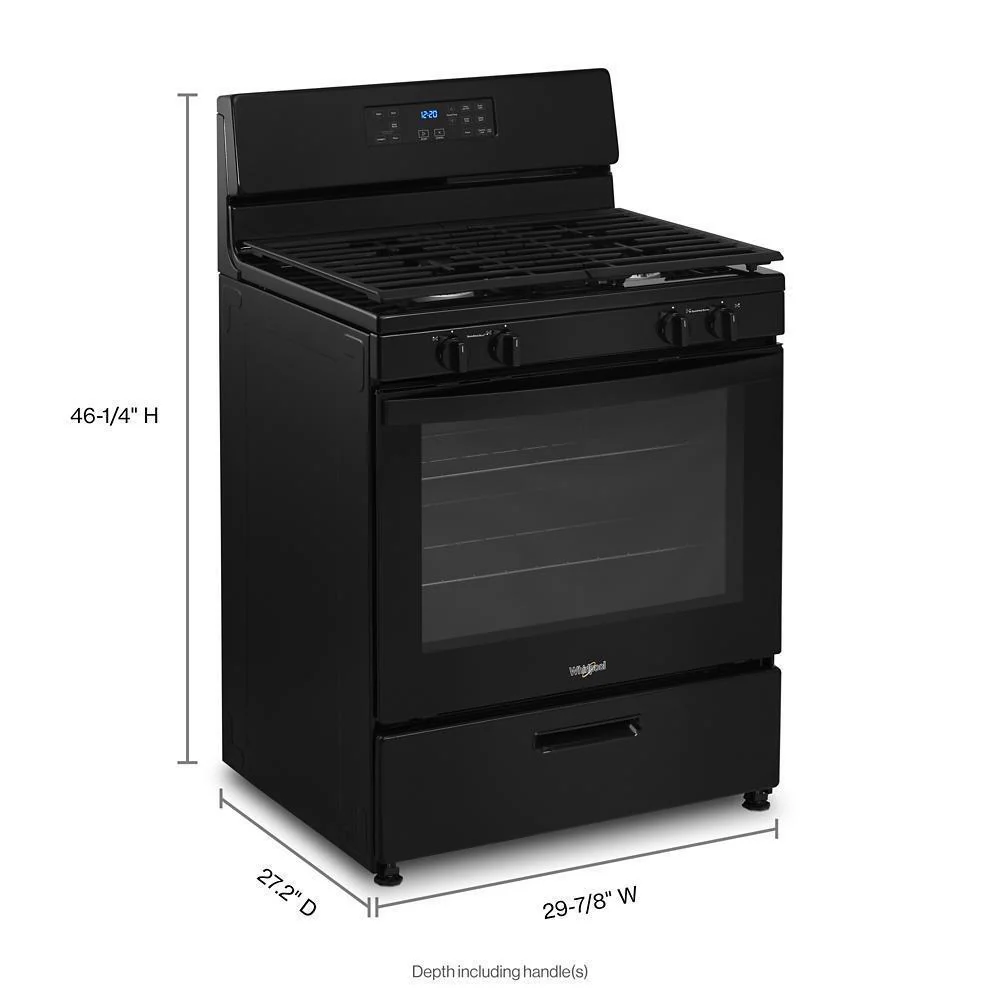 Whirlpool WFG320M0MB 5.1 Cu. Ft. Freestanding Gas Range with Broiler Drawer - Image 7