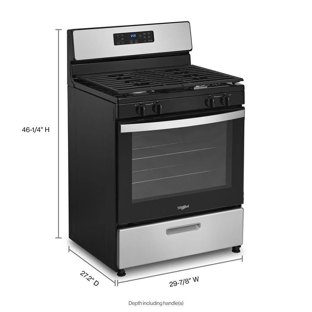 Whirlpool WFG320M0MS 5.1 Cu. Ft. Freestanding Gas Range with Broiler Drawer - Image 7
