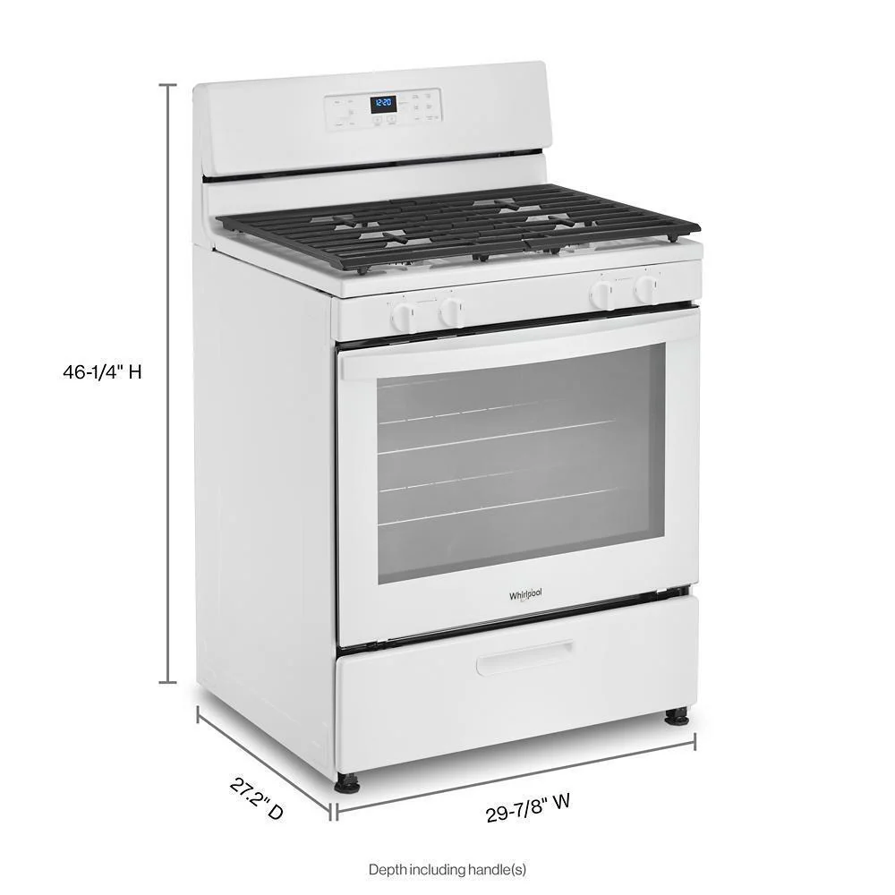 Whirlpool WFG320M0MW 5.1 Cu. Ft. Freestanding Gas Range with Broiler Drawer - Image 5