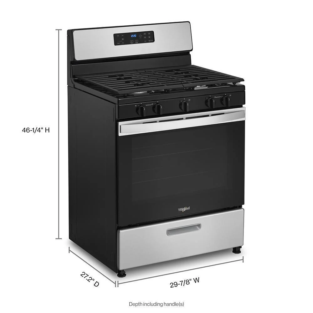 Whirlpool WFG505M0MS 5.1 Cu. Ft. Freestanding Gas Range with Edge to Edge Cooktop - Image 5