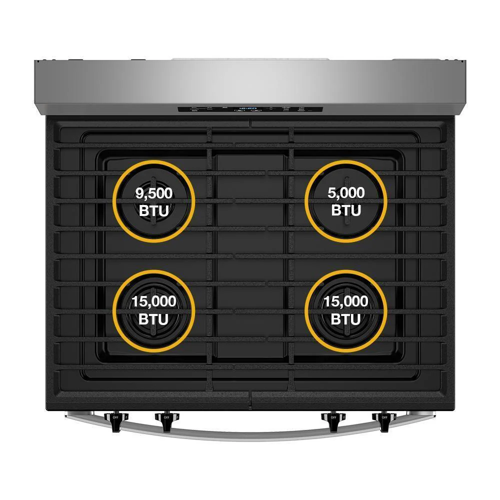 Whirlpool WFGS3530RB 30-inch Self Clean Gas Range with No Preheat Mode - Image 18
