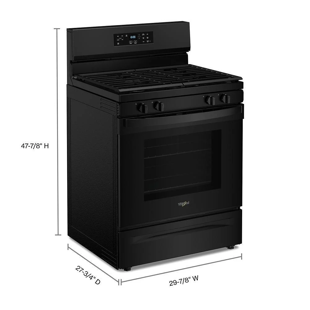 Whirlpool WFGS3530RB 30-inch Self Clean Gas Range with No Preheat Mode - Image 4