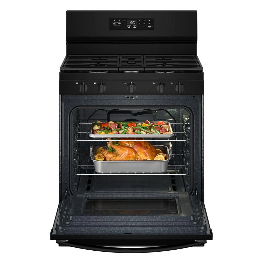 Whirlpool WFGS4530SB 30-inch Gas Range with Air Cooking Technology and Steam Clean - Image 11