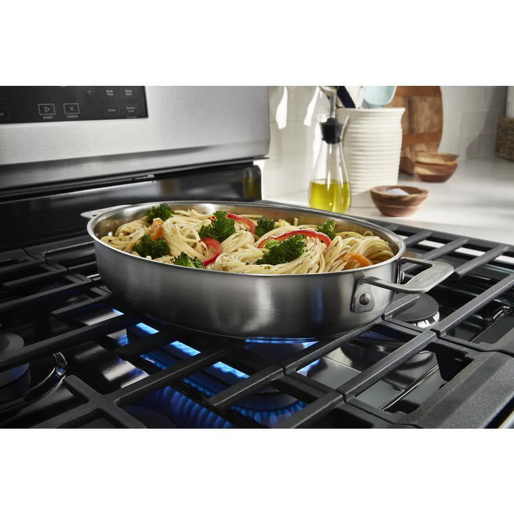 Whirlpool WFGS4530SB 30-inch Gas Range with Air Cooking Technology and Steam Clean - Image 8