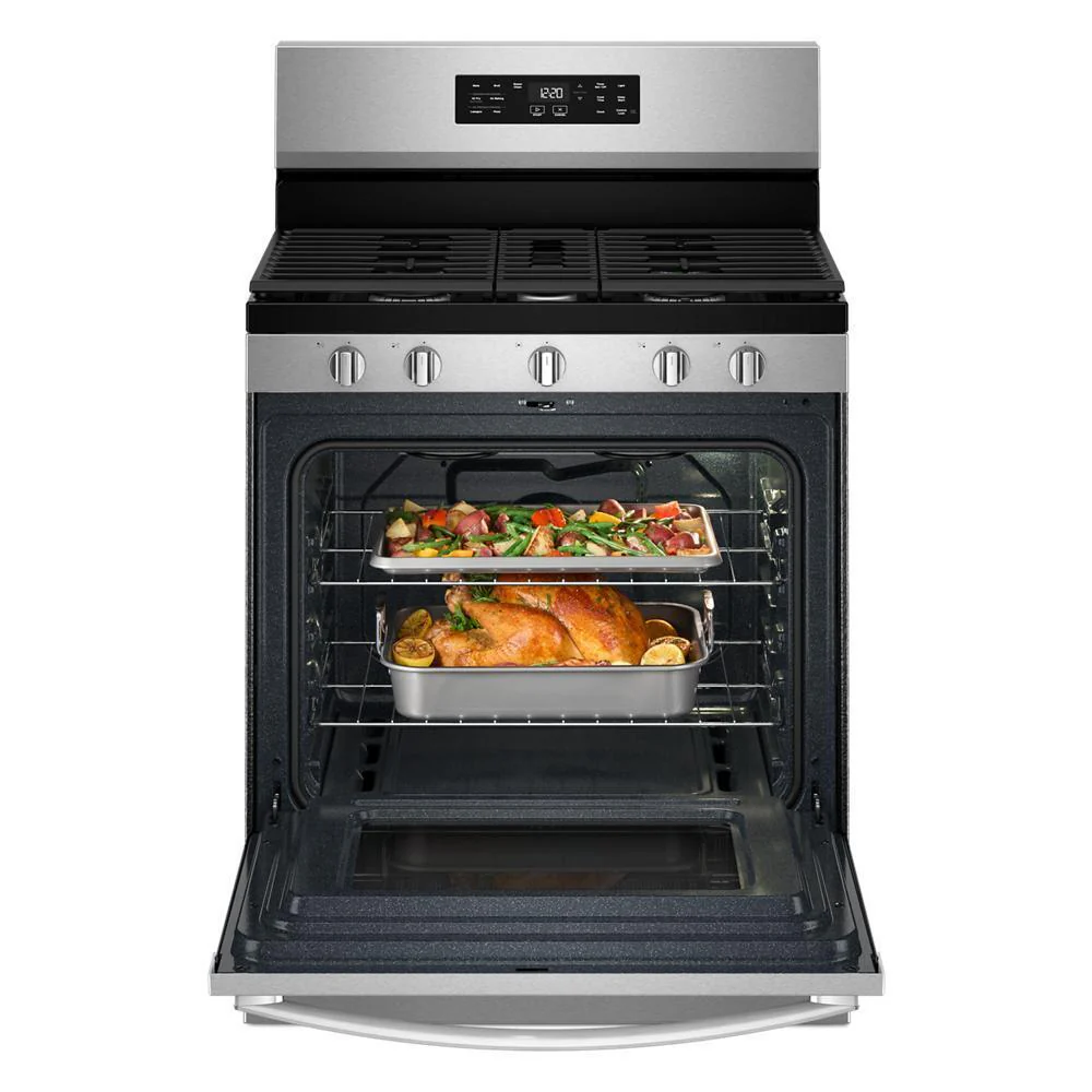 Whirlpool WFGS4530SS 30-inch Gas Range with Air Cooking Technology and Steam Clean - Image 20