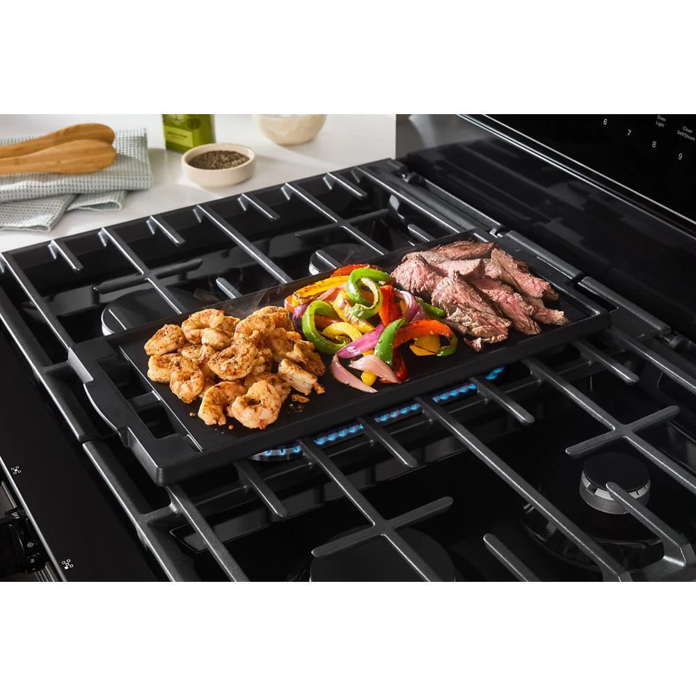 Whirlpool WFGS7530RB 30-inch Smart Gas Range with Air Cooking Technology, No Preheat Air Fry, Steam/Self Clean and High Speed Preheat - Image 9