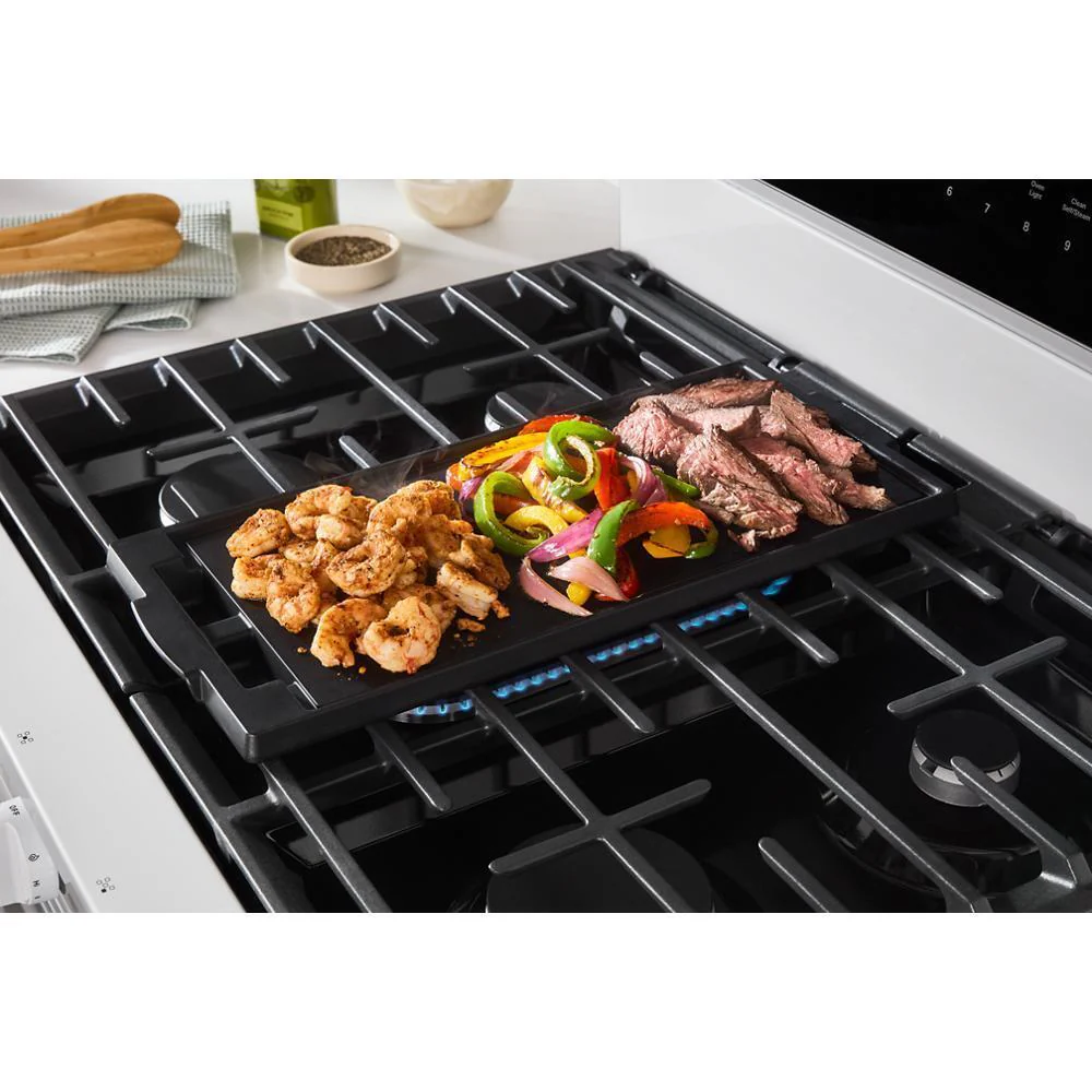 Whirlpool WFGS7530RW 30-inch Smart Gas Range with Air Cooking Technology, No Preheat Air Fry, Steam/Self Clean and High Speed Preheat - Image 4