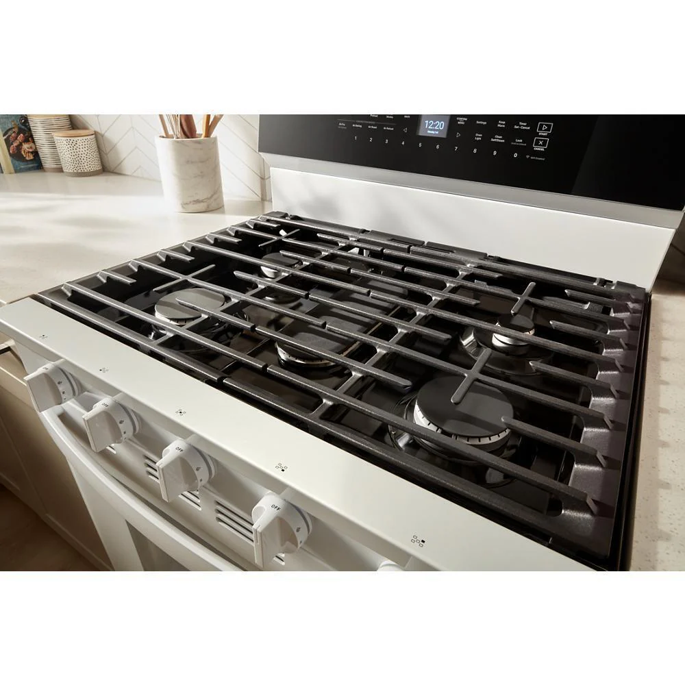 Whirlpool WFGS7530RW 30-inch Smart Gas Range with Air Cooking Technology, No Preheat Air Fry, Steam/Self Clean and High Speed Preheat - Image 7