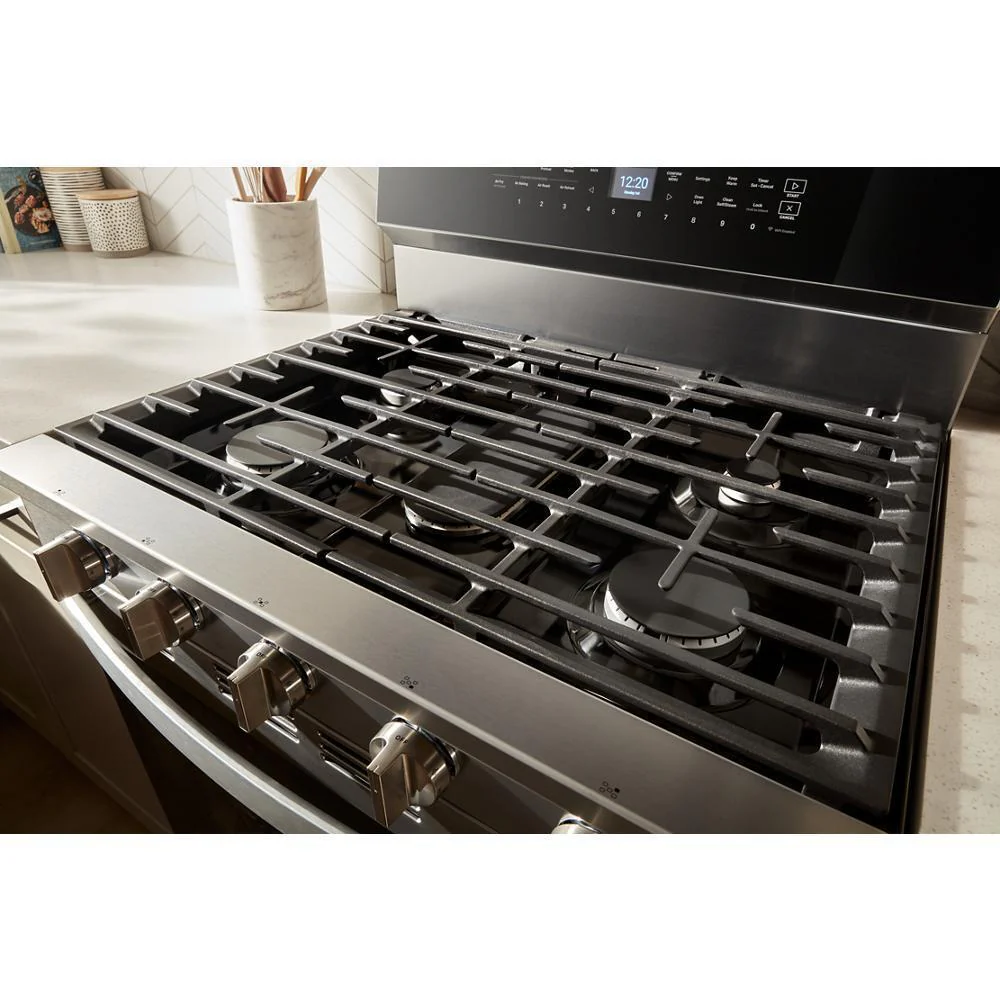 Whirlpool WFGS7530RZ 30-inch Smart Gas Range with Air Cooking Technology, No Preheat Air Fry, Steam/Self Clean and High Speed Preheat - Image 6