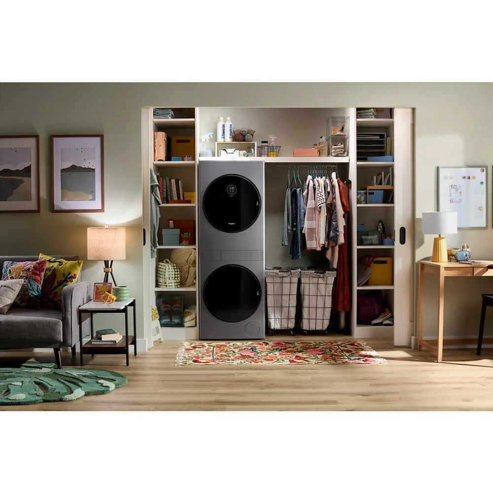 Whirlpool WFH5424SJ Compact ENERGY STAR® Ventless Heat Pump Laundry Tower with 2.7-cu ft Washer and Electric 4.3-cu ft Dryer - Image 2