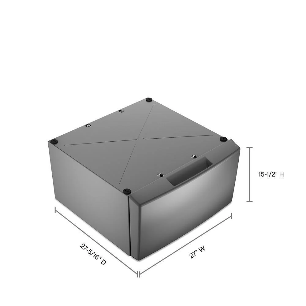 Whirlpool WFP2715RR 15.5" Pedestal for Front Load Washer and Dryer with Storage - Image 2