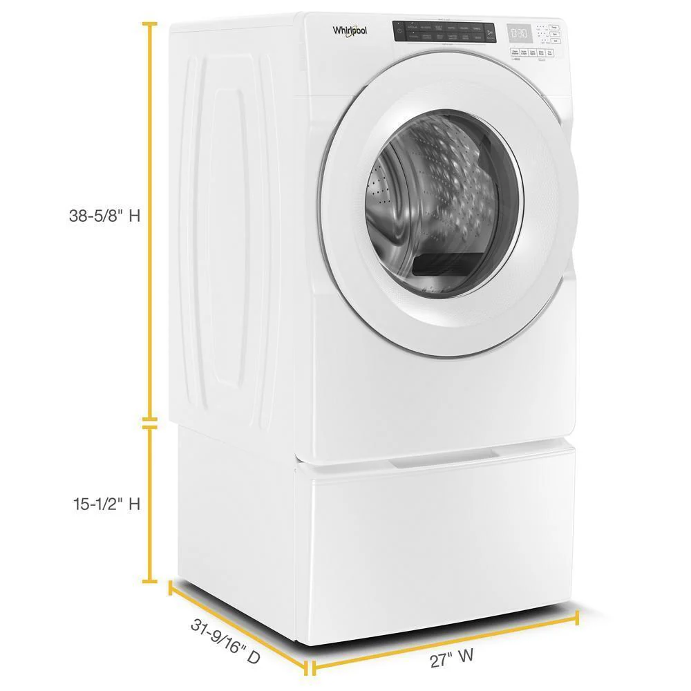 Whirlpool WFW560CHW 4.3 cu. ft. Closet-Depth Front Load Washer with Intuitive Controls - Image 4