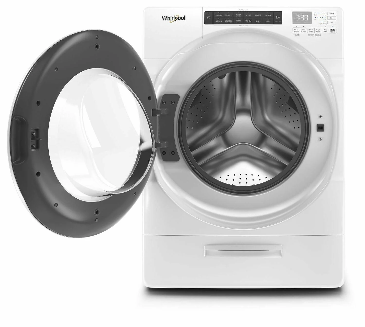 Whirlpool WFW5620HW 4.5 cu. ft. Closet-Depth Front Load Washer with Load & Go™ Dispenser - White - Image 3