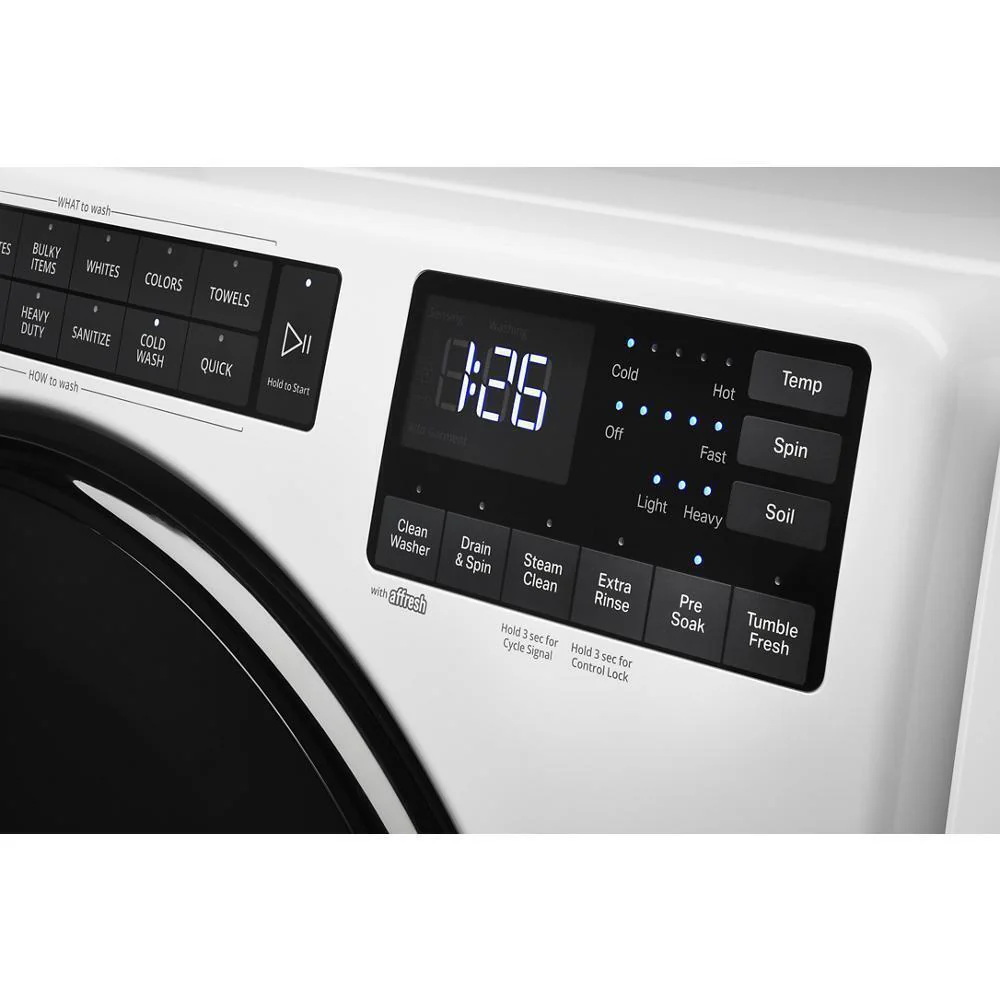 Whirlpool WFW6605MW 5.0 Cu. Ft. Front Load Washer with Quick Wash Cycle - Image 9