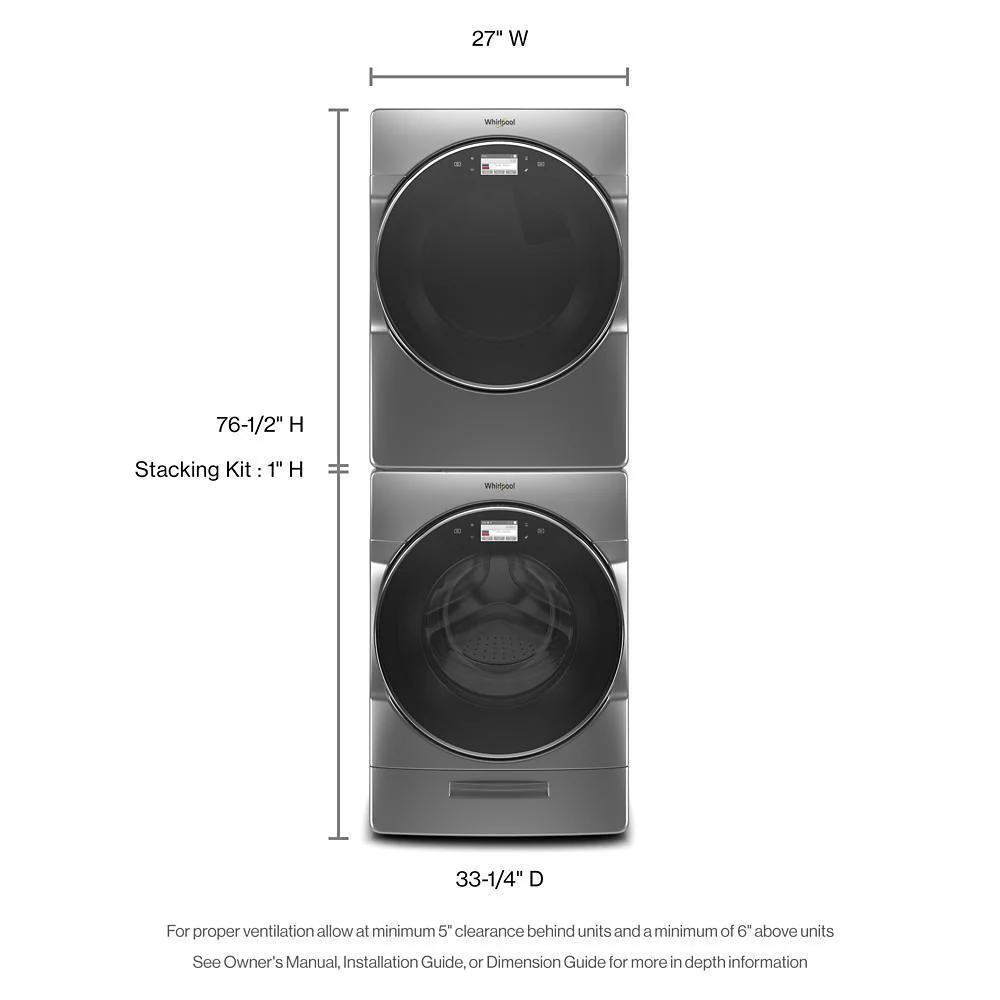 Whirlpool WFW9620HC 5.0 cu. ft. Smart Front Load Washer with Load & Go™ XL Plus Dispenser - Image 8