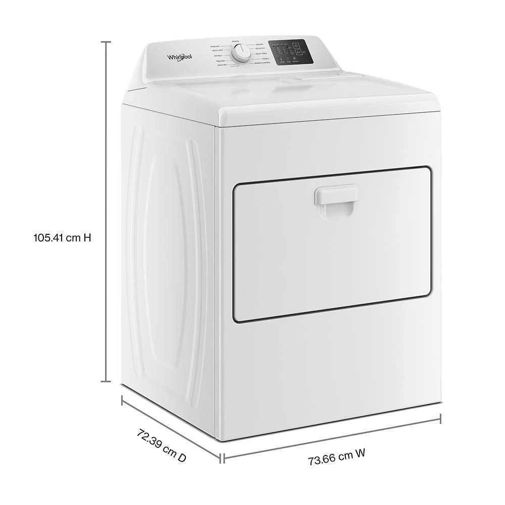 Whirlpool WGD4307SW 7.0 cu. ft. Gas Dryer with Adaptive Dry and Wrinkle Shield™ option - Vented Top Load Matching - Image 3