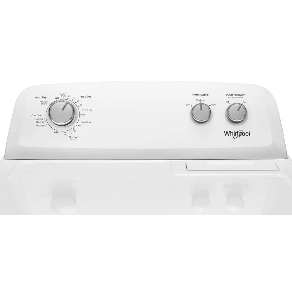 Whirlpool WGD4850HW 7.0 cu. ft. Top Load Gas Dryer with AutoDry™ Drying System - Image 9