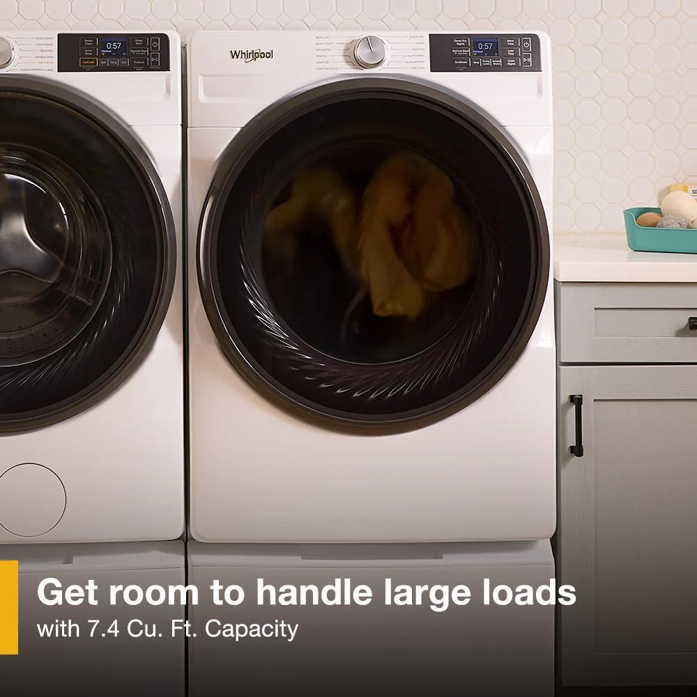 Whirlpool WGD5720RU 7.4 cu. ft. Smart Front Load ENERGY STAR® Gas Dryer with Wrinkle Shield™ Option - Image 17