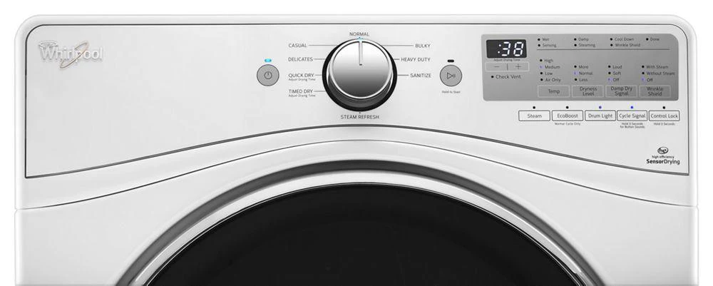 Whirlpool WGD90HEFW 7.4 Cu. Ft. Front Load Gas Dryer with Advanced Moisture Sensing - Image 3