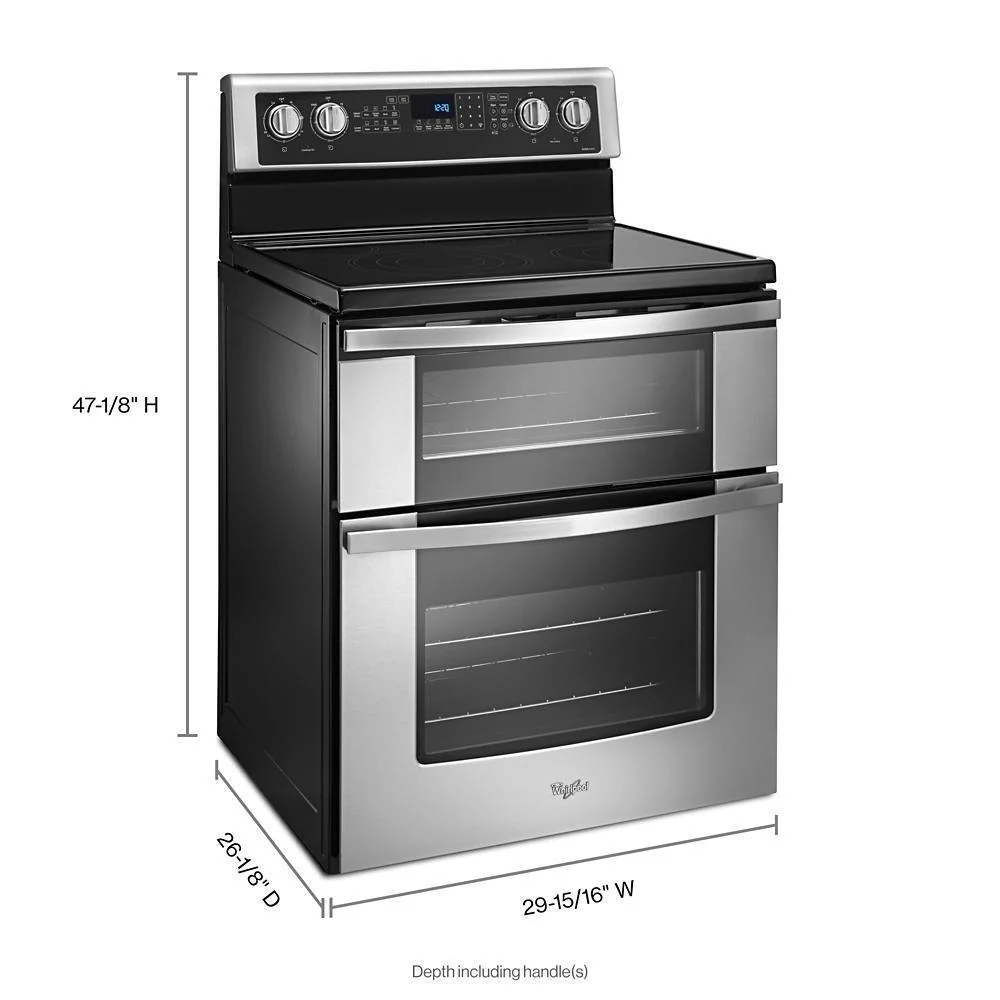 Whirlpool WGE745C0FS 6.7 Cu. Ft. Electric Double Oven Range with True Convection - Image 5