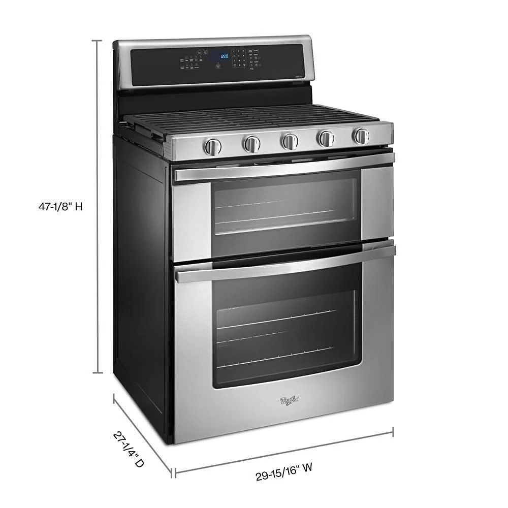 Whirlpool WGG745S0FS 6.0 Cu. Ft. Gas Double Oven Range with EZ-2-Lift™ Hinged Grates - Image 5