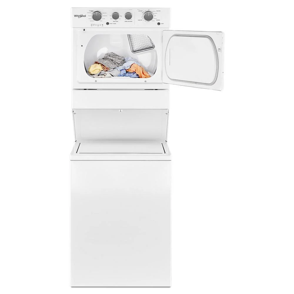 Whirlpool WGT4027HW 3.5 cu.ft Gas Stacked Laundry Center 9 Wash cycles and AutoDry™ - Image 5