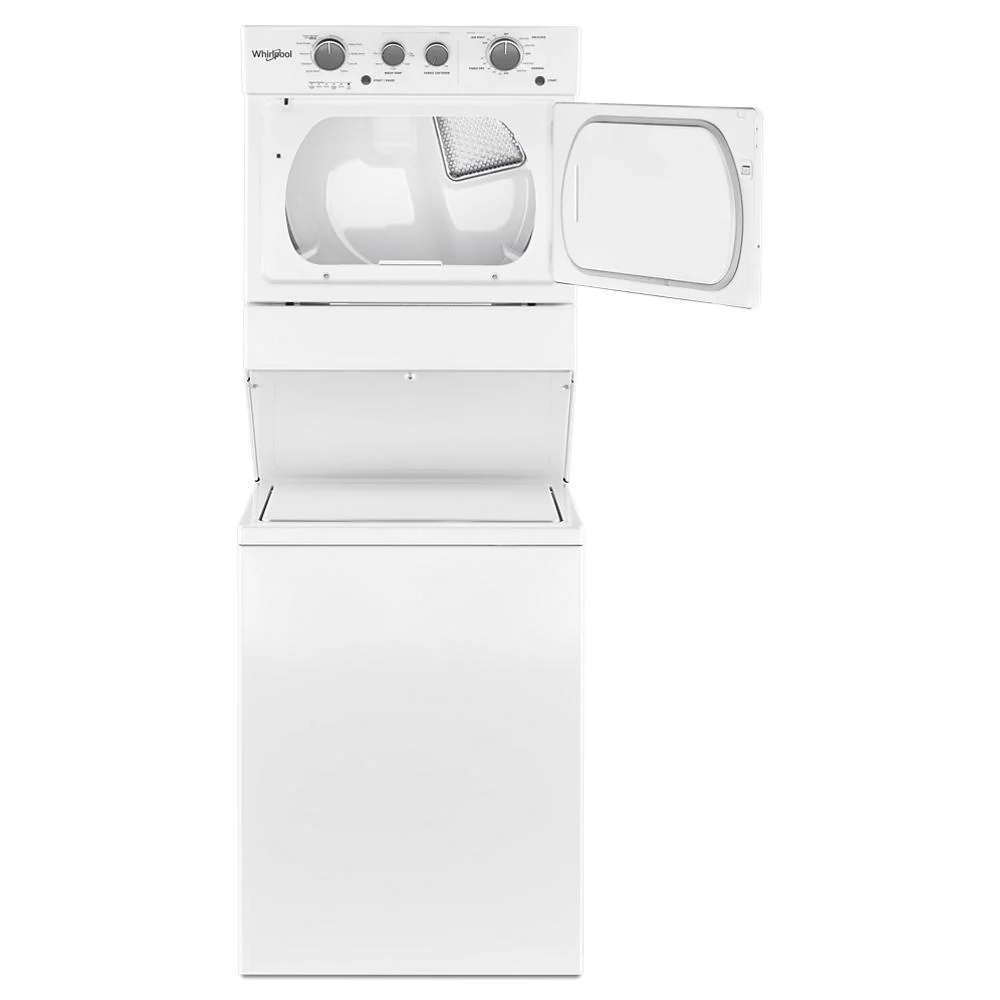 Whirlpool WGT4027HW 3.5 cu.ft Gas Stacked Laundry Center 9 Wash cycles and AutoDry™ - Image 7