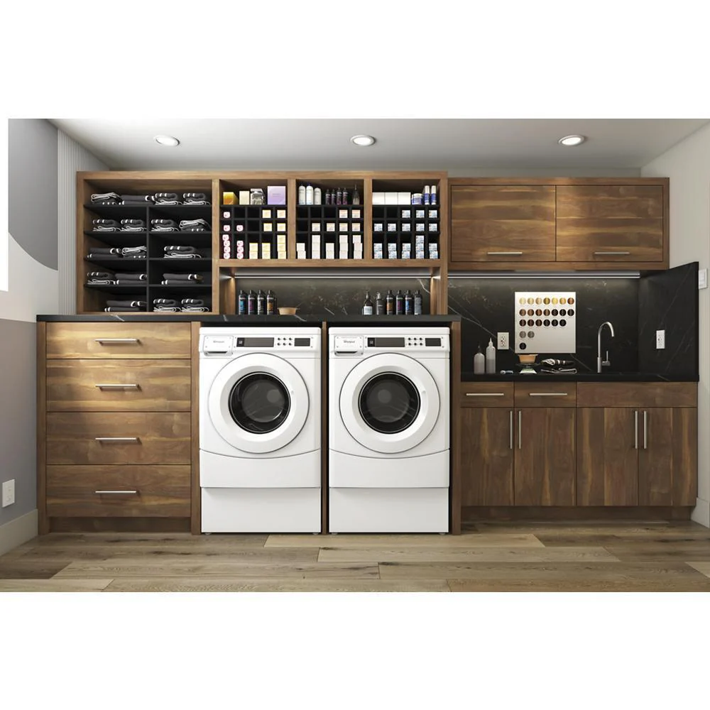 Whirlpool WHP1000VW 10" Pedestal for Commercial Front Load Washer and Dryer - Image 6