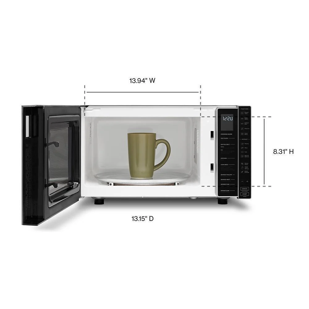 Whirlpool WMC30311LD 1.1 Cu. Ft. Capacity Countertop Microwave with 900 Watt Cooking Power - Image 8