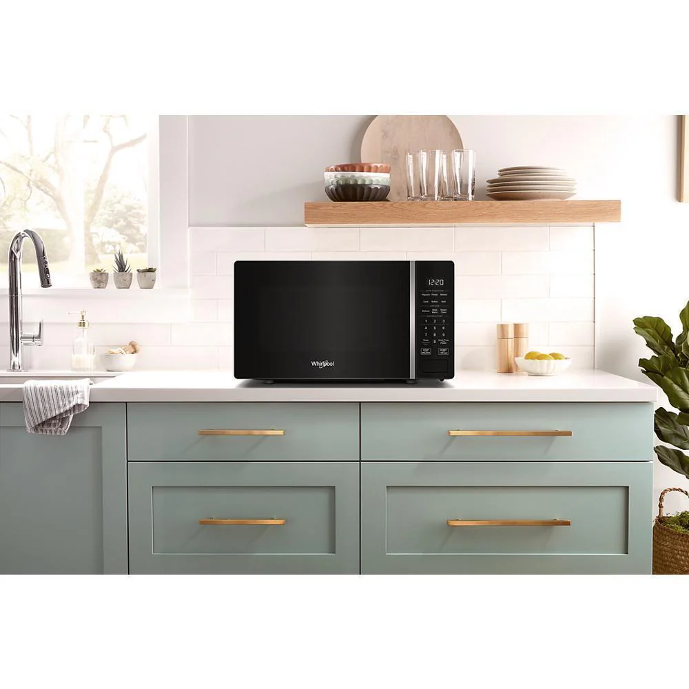Whirlpool WMCS3018RB 0.7 cu. ft. Black Countertop Microwave With Steam Clean - 700 watt - Image 5