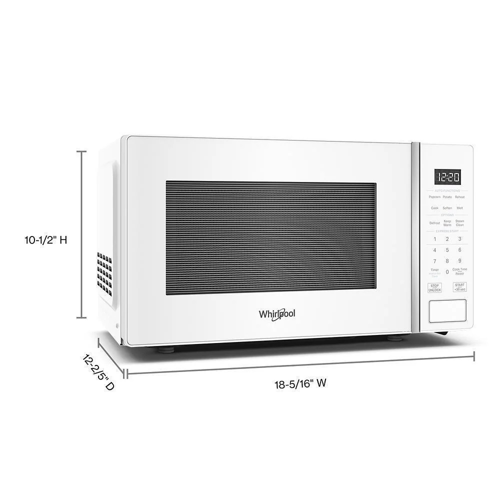 Whirlpool WMCS3018RW 0.7 cu. ft. White Countertop Microwave With Steam Clean - 700 watt - Image 8
