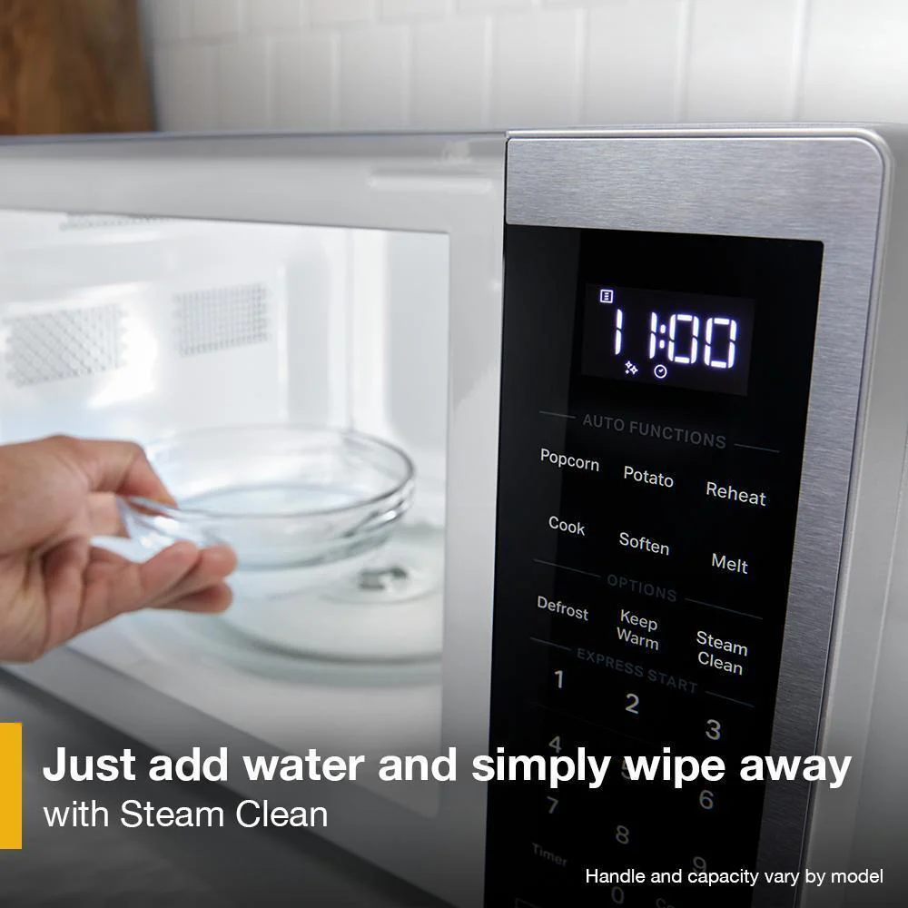 Whirlpool WMCS3019RB 0.9 cu. ft. Black Countertop Microwave With Steam Clean - 900 watt - Image 10