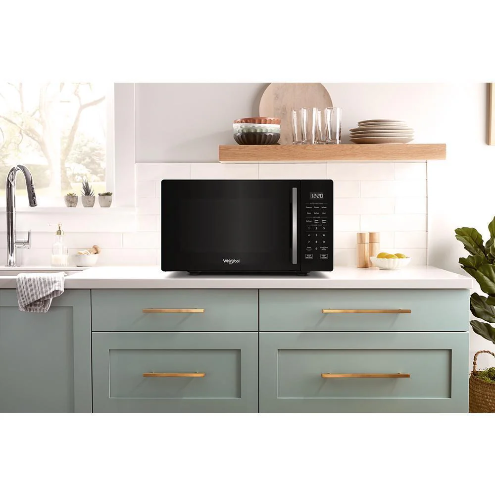 Whirlpool WMCS3019RB 0.9 cu. ft. Black Countertop Microwave With Steam Clean - 900 watt - Image 3
