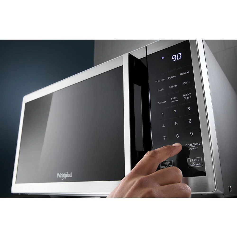 Whirlpool WMCS3019RB 0.9 cu. ft. Black Countertop Microwave With Steam Clean - 900 watt - Image 30