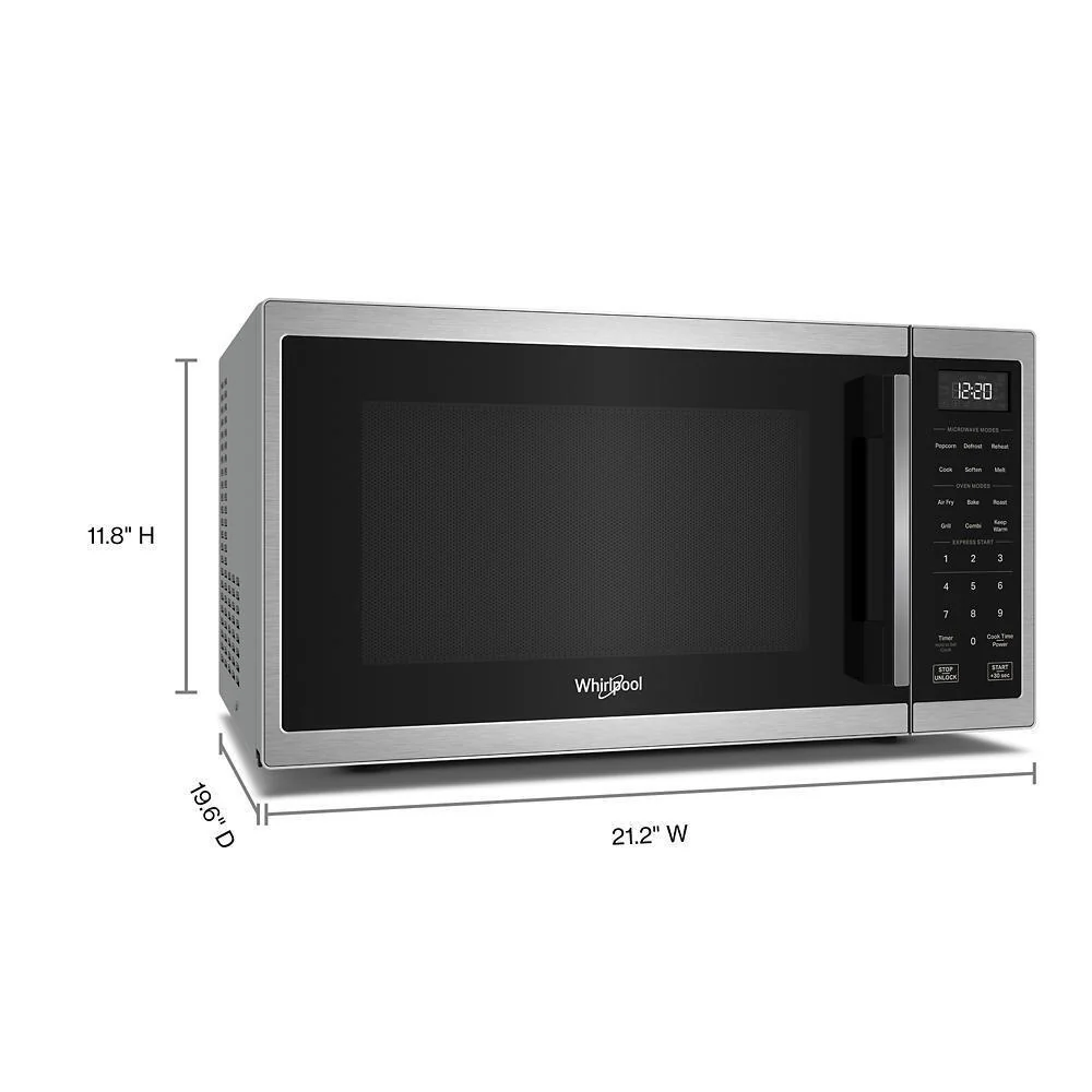 Whirlpool WMCS5522RS 1.0 cu. ft. Stainless Steel All-In-One Multifunctional Countertop Microwave With Air Fry - 900 watt - Image 4