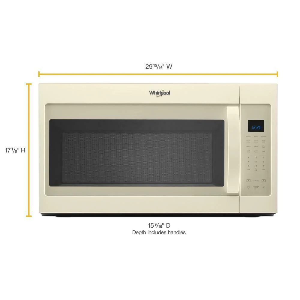 Whirlpool WMH32519HT 1.9 cu. ft. Capacity Steam Microwave with Sensor Cooking - Image 3