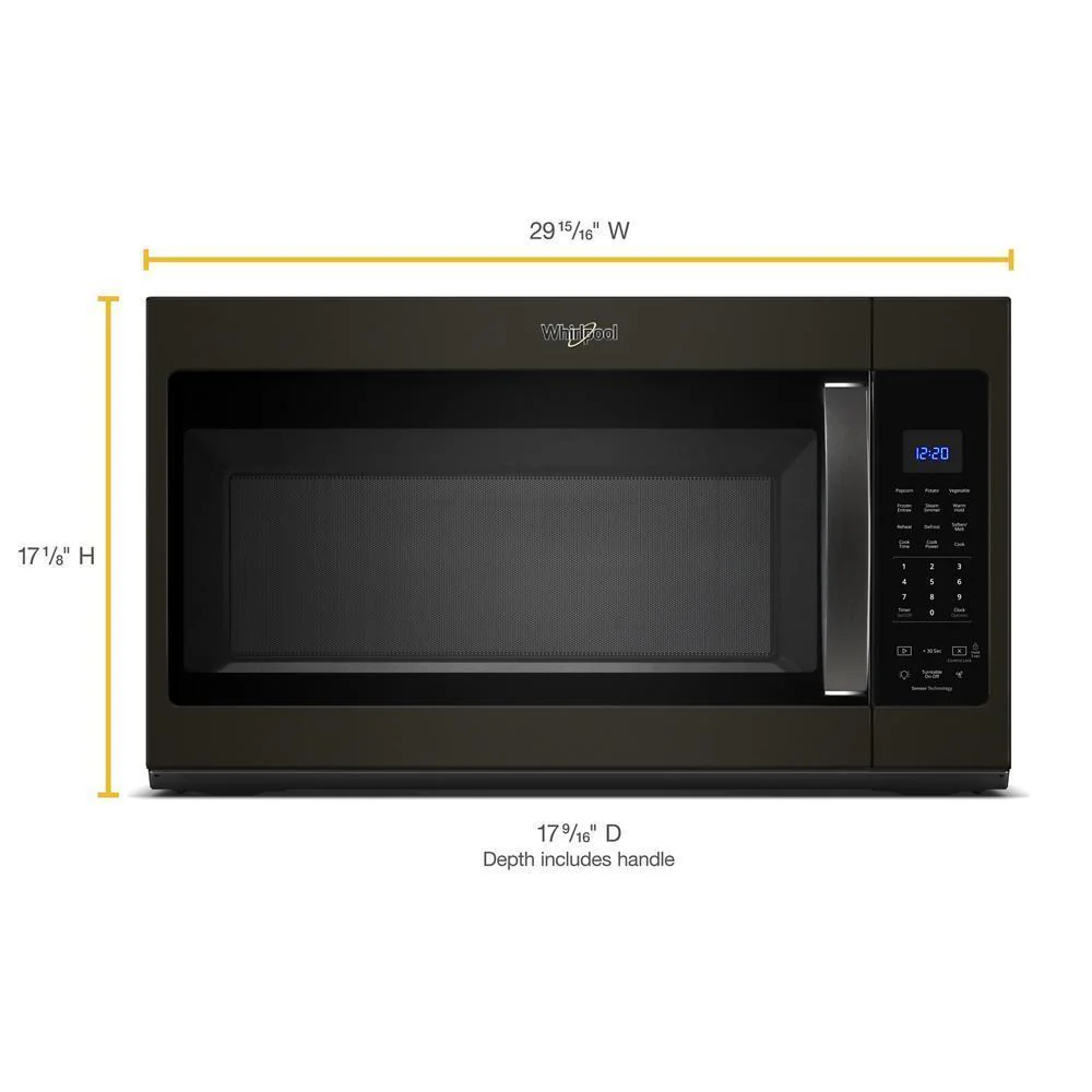 Whirlpool 1.9 cu. ft. Capacity Steam Microwave with Sensor Cooking - Image 2