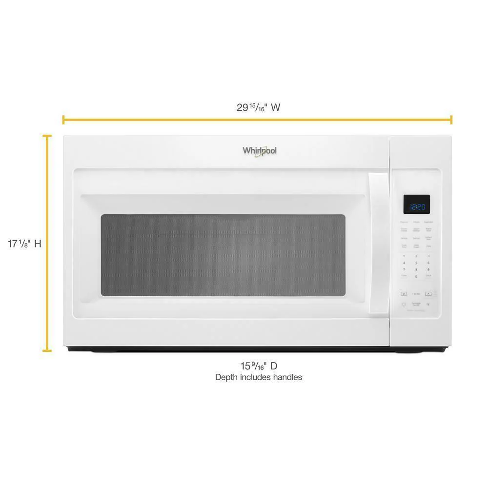 Whirlpool 1.9 cu. ft. Capacity Steam Microwave with Sensor Cooking - Image 3