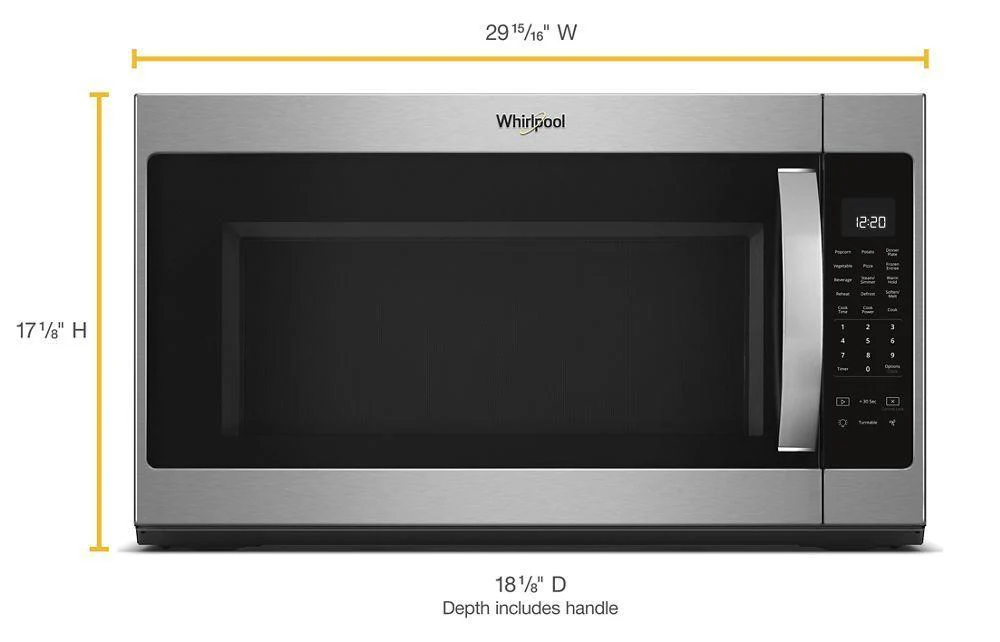 Whirlpool WMH54521HS 2.1 cu. ft. Over-the-Range Microwave with Steam cooking - Image 4