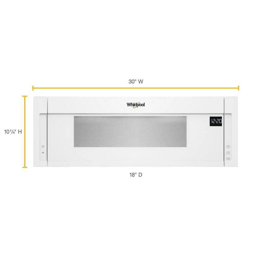 Whirlpool WML55011HW 1.1 cu. ft. Low Profile Microwave Hood Combination - Image 5